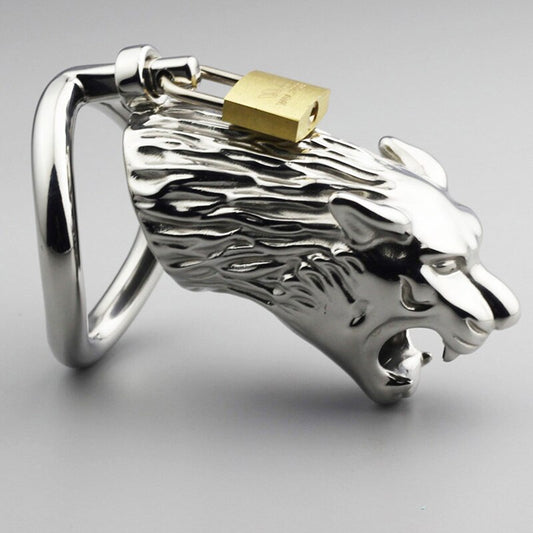 Panther Stainless steel Bondage Chastity Cage