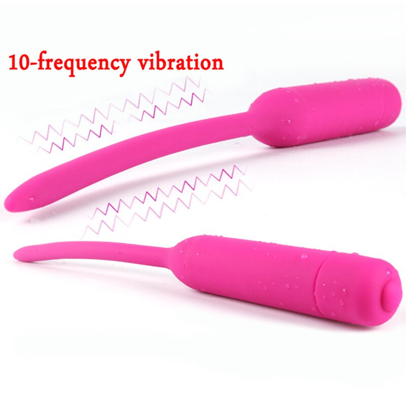 Slave Vibrator Beads Penis Plug