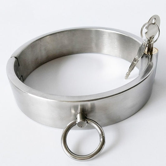 Metal Slave Round Lock Neck Collar