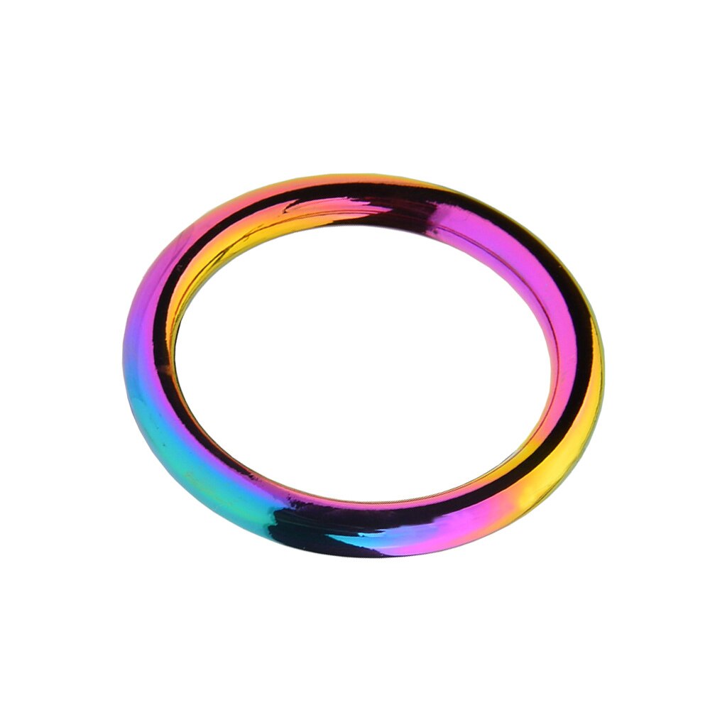 Metal Rainbow Penis Lock Cock Ring