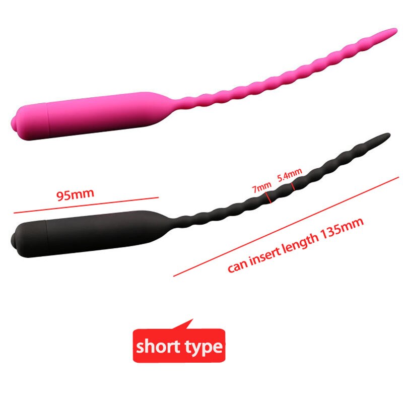 10-Frequency Silicone Urethral Vibrator Penis Plug