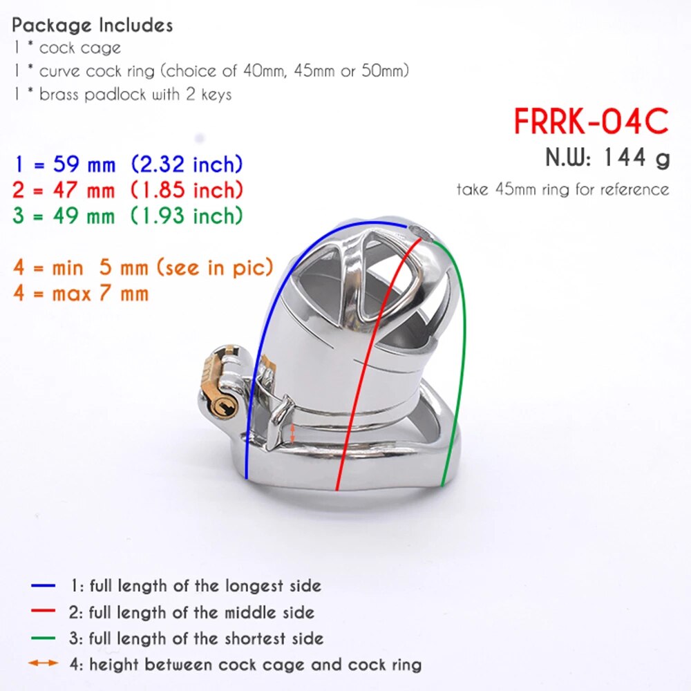 Urethral Plug Catheter Metal Small Cock Cage