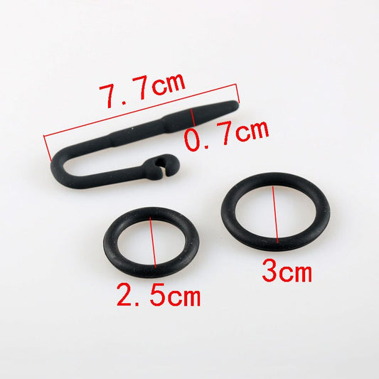 Silicone Penis Ring Lock Penis Plug