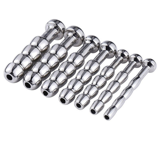 7pcs Urethral Hollow Beads Steel Penis Plug