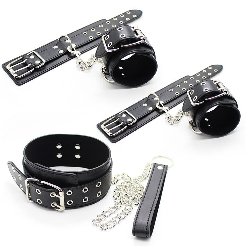 3pcs Leather Bondage BDSM Games