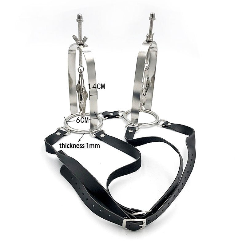 Torture Harness Bondage Nipple Clamps