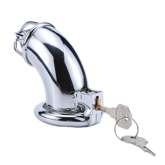 Metal Steel Chastity Cage With Hidden Lock