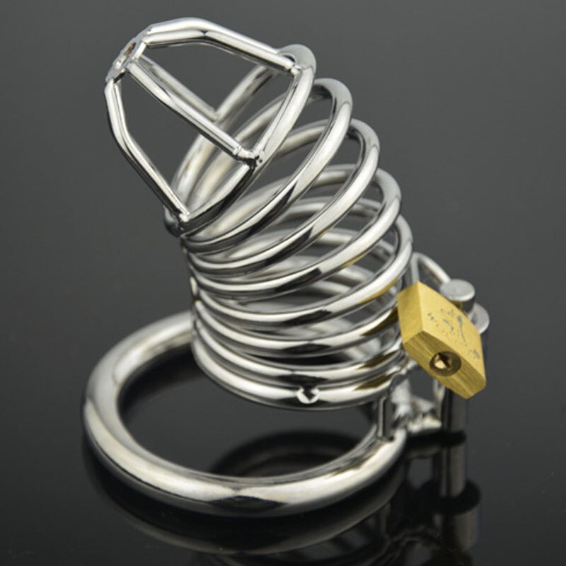 Metal Long Male Chastity Cage Penis Lock