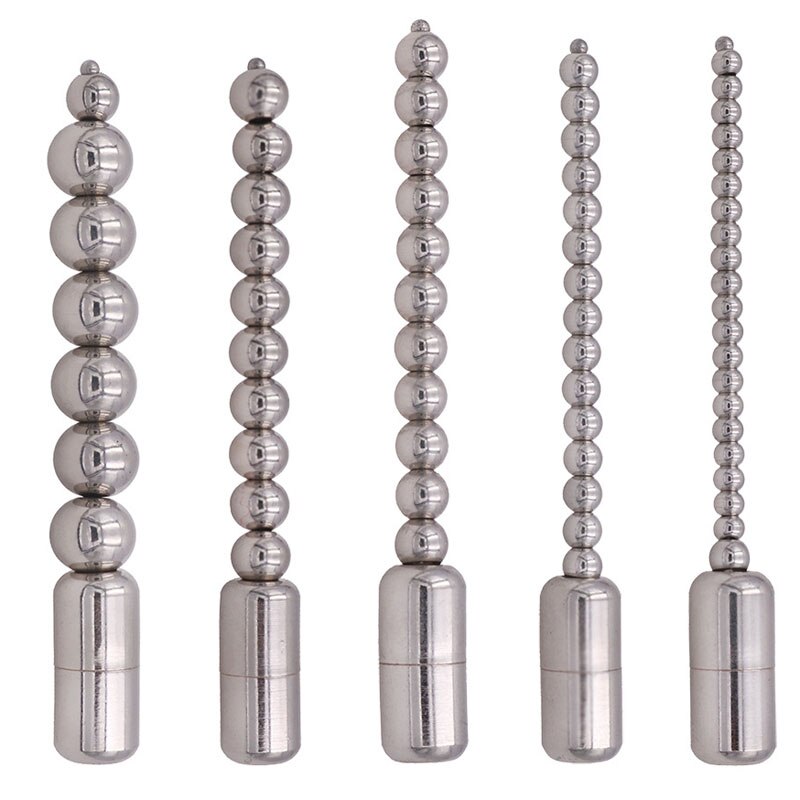 Metal Beads Urethral Sound Insert Penis Plug