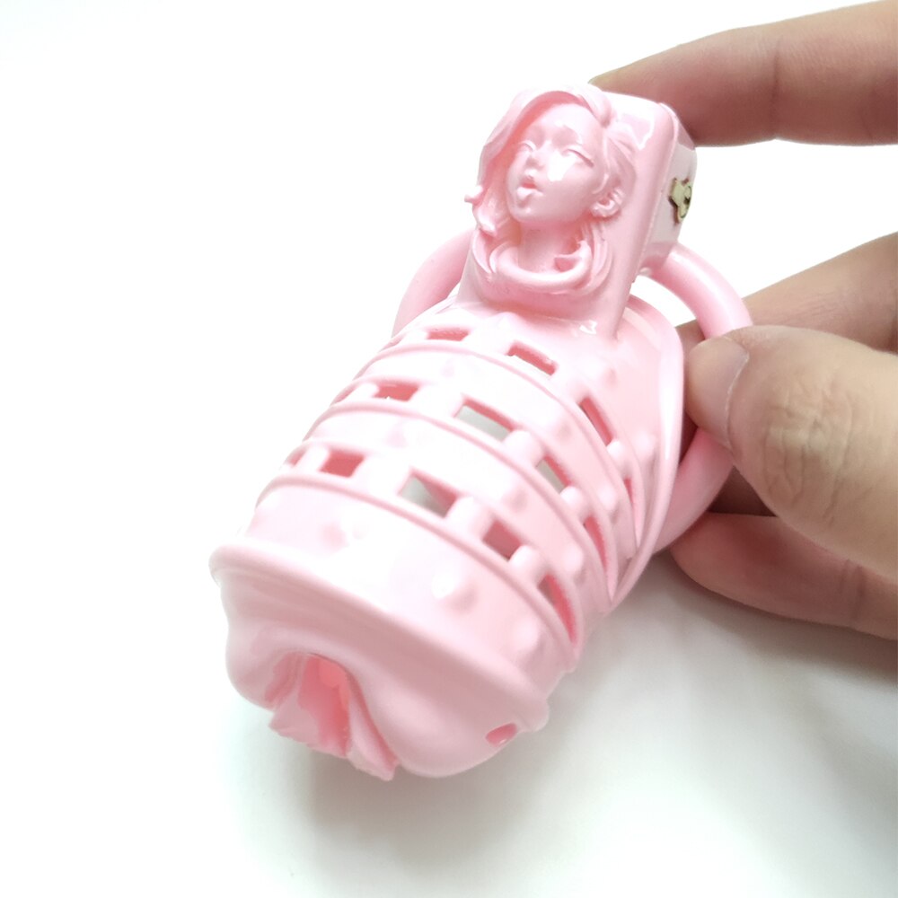 Pink Spiked Pussy Vaginal Chastity Devices