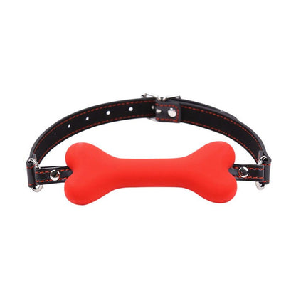 Silicone Dog Bone Slave Open Mouth Gag