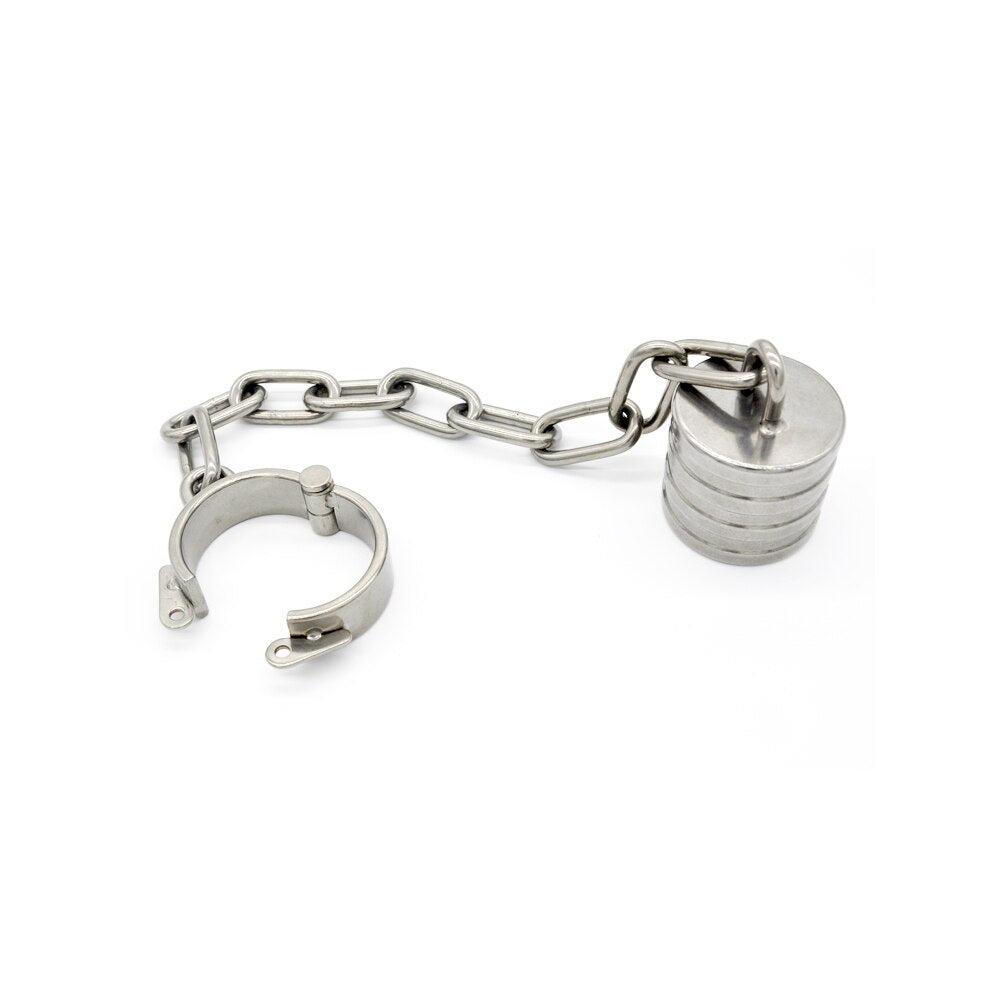 Male Weight Ball Stretcher Metal Penis Ring