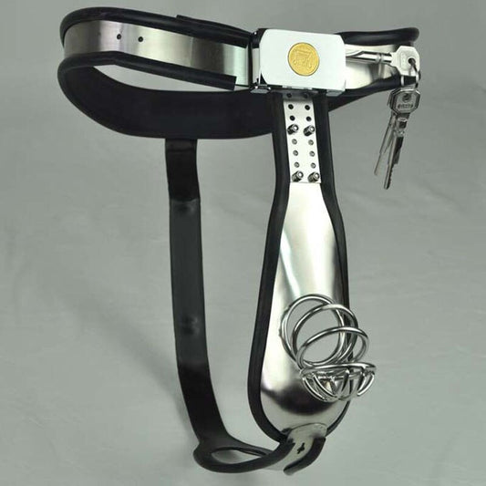 BDSM Male Lock Chastity Belt