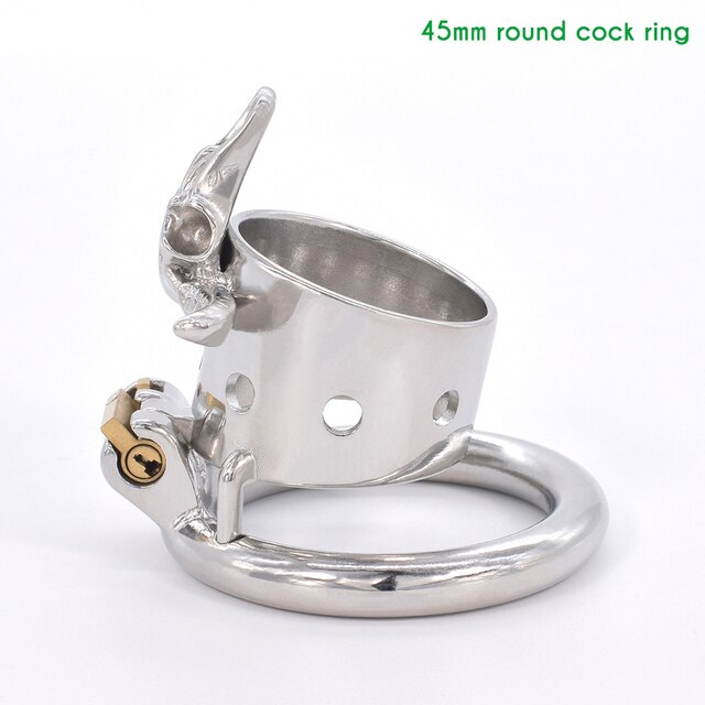 Steel Male Chastity Device With Titanium PA Lock