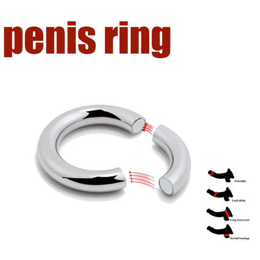 Stainless Steel Bondage Lock Cock Ring