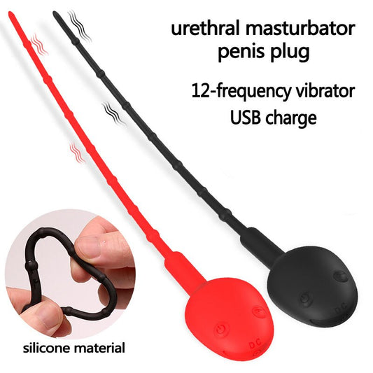 12-Frequency Slave Vibrator Penis Plug