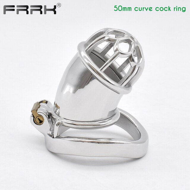 Sexy CBT Prevent Cheating Metal Chastity Cage