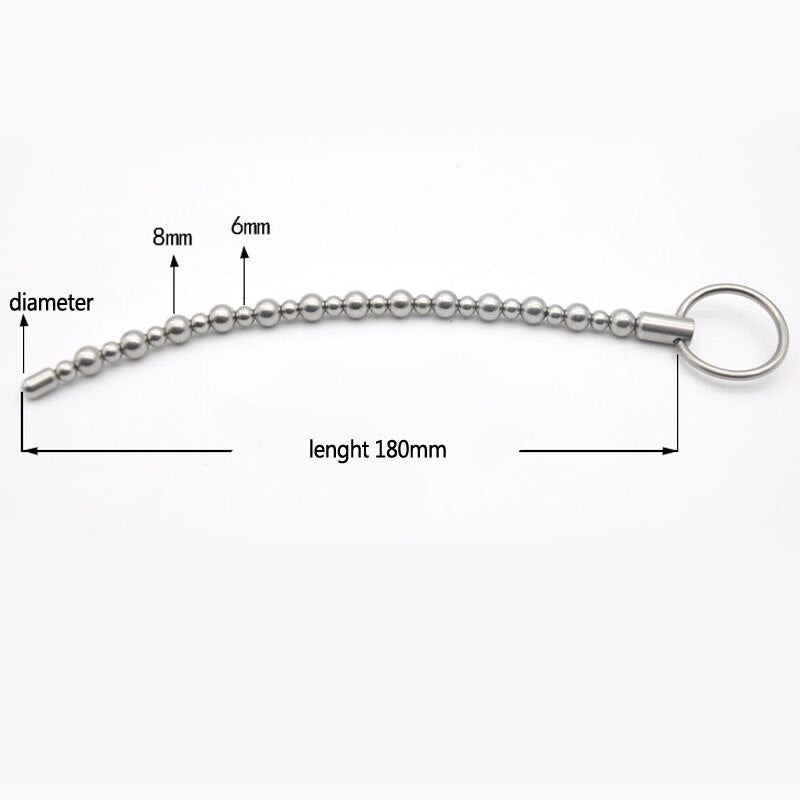 Stainless Steel Urethral Dilators Beads Penis Plug