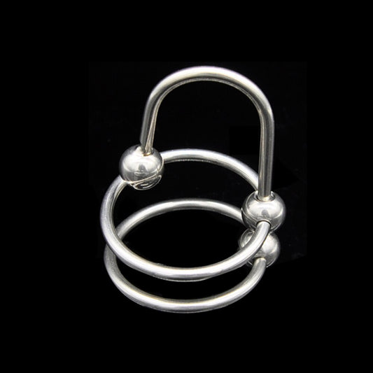 Metal Urethral Sound Male Cock Ring