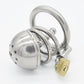 Stainless Steel Chastity Device  With Penis Plug
