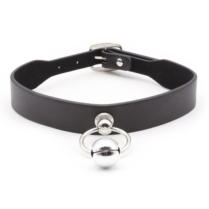 Bondage Restraints Leather Neck Collar