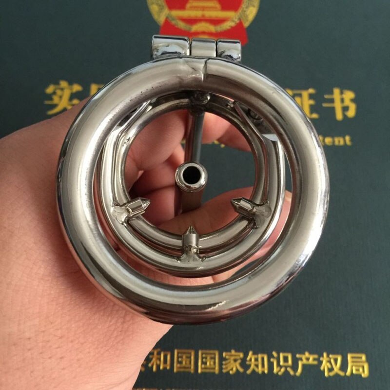 Metal Male Penis Plug Chastity Cage