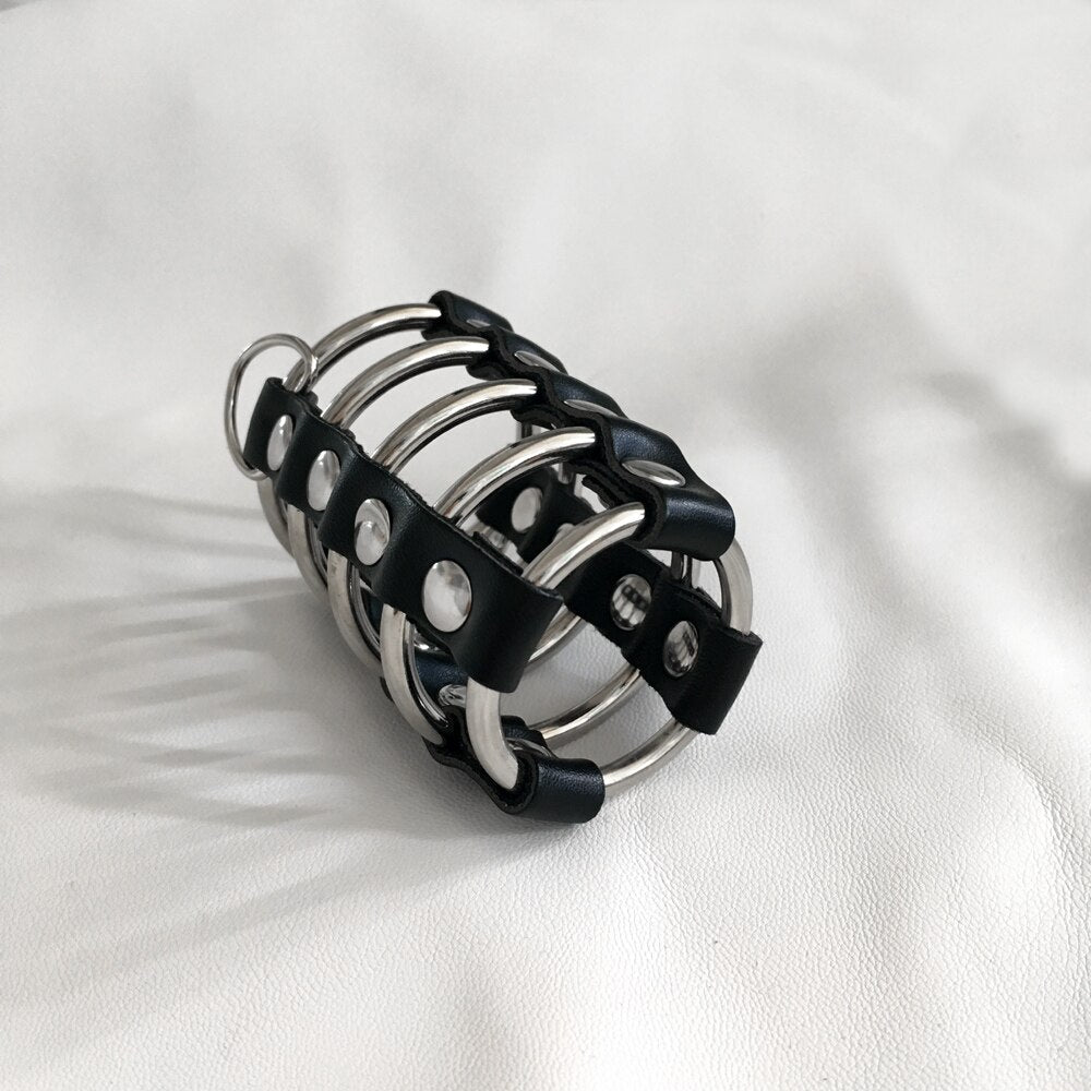 Leather Phallus Training Cock Ring