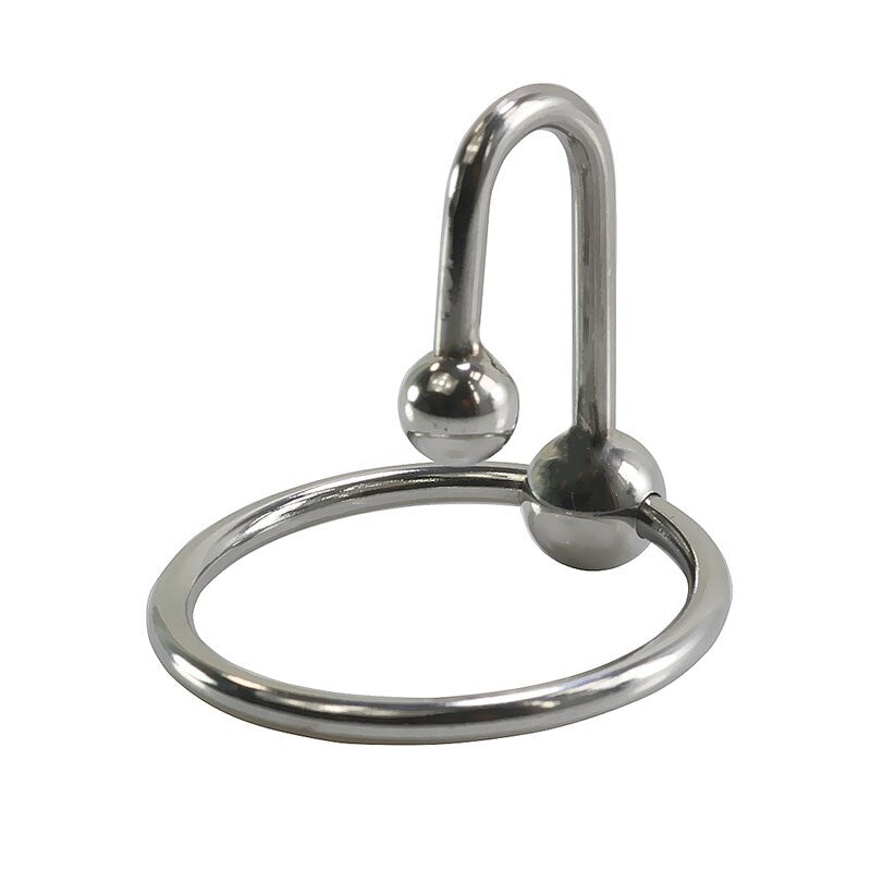 Beads Metal Penis Plug Cock Ring