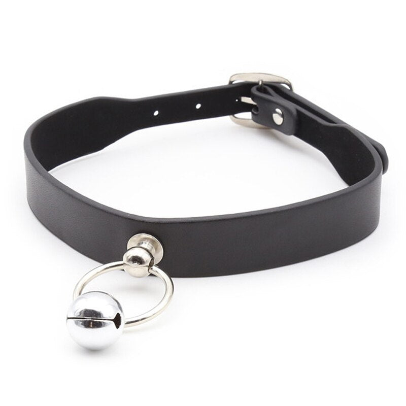 Bondage Restraints Leather Neck Collar