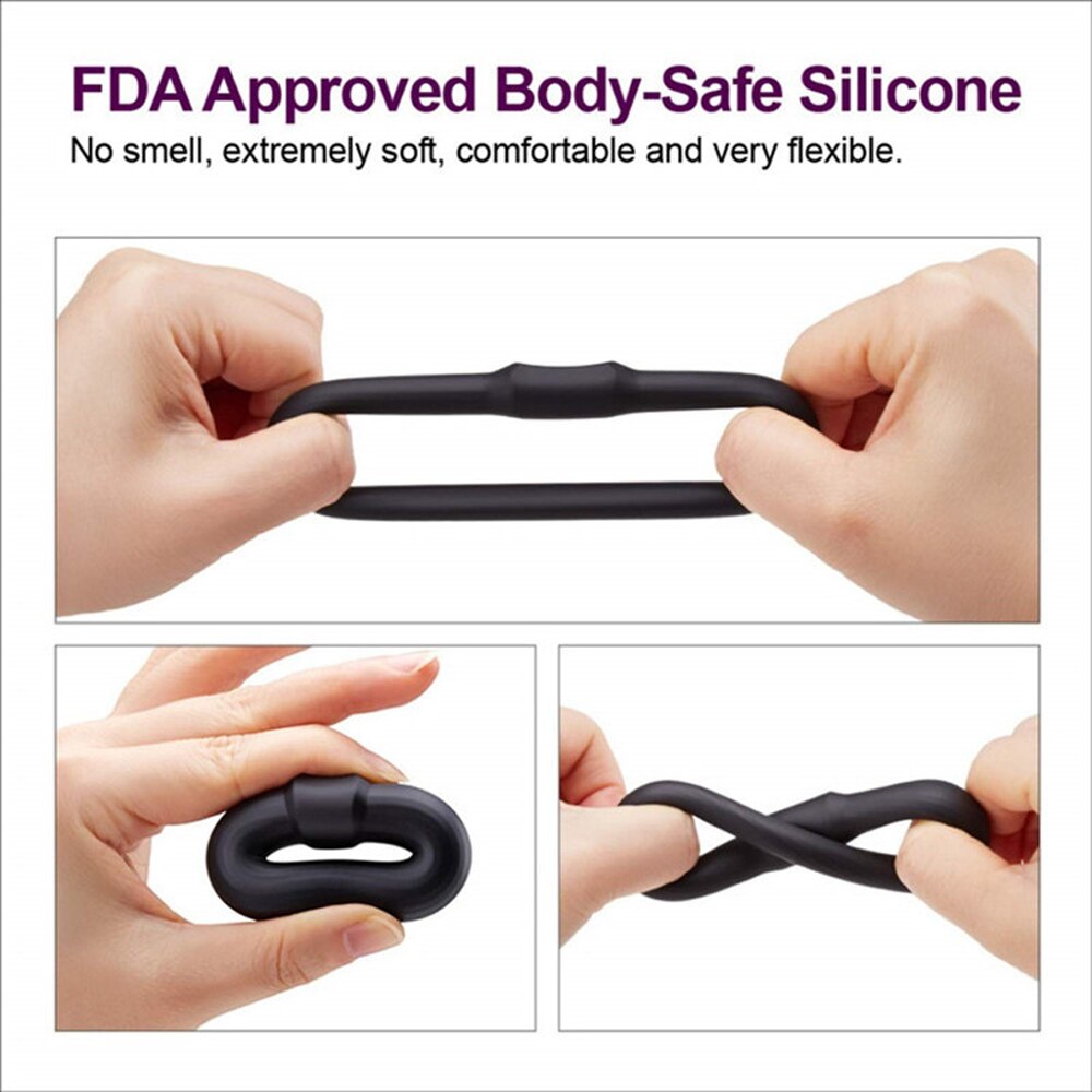 Silicone Double Penis Lock Glans Ring