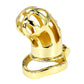 Golden Steel CBT Male Chastity Cage