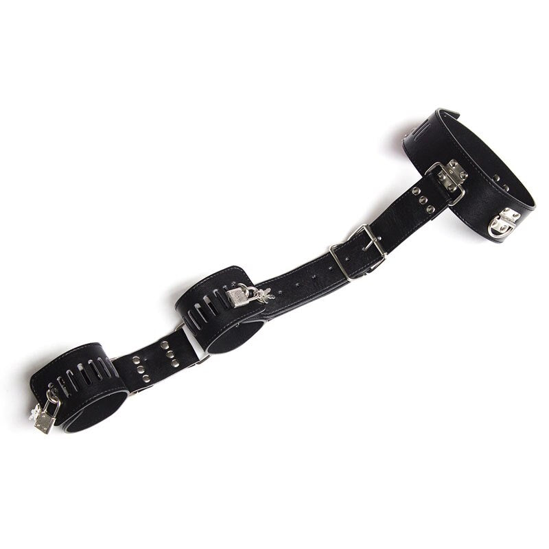 BDSM Slave Neck Collar Handcuffs