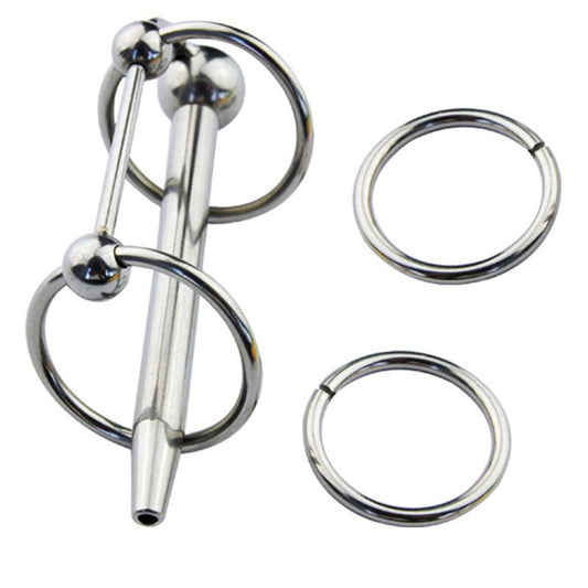 Metal Penis Ring Lock Penis Plug