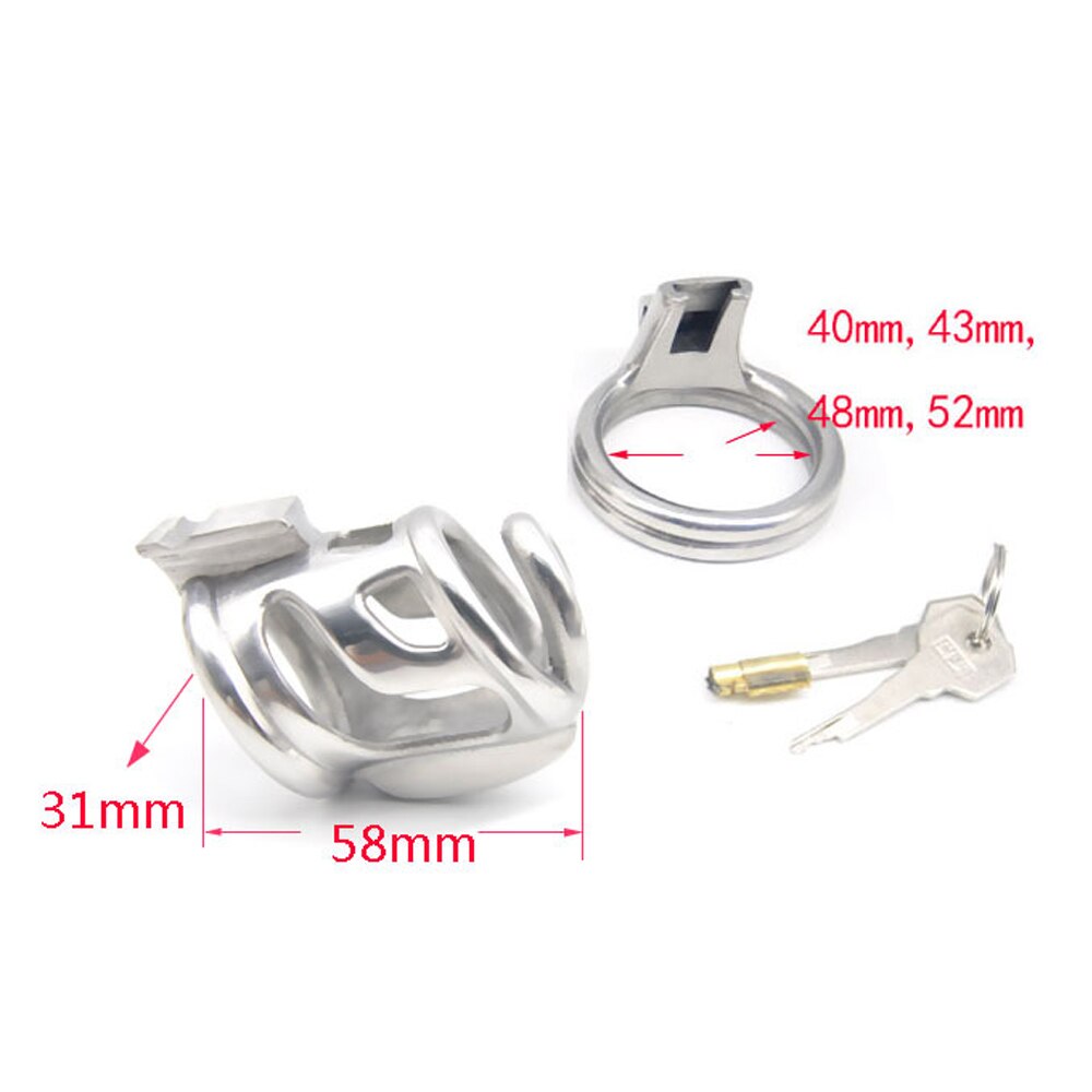 Steel Sleeve Penis Lock Chastity Cage