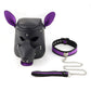 Leather Dog Mask With Chain