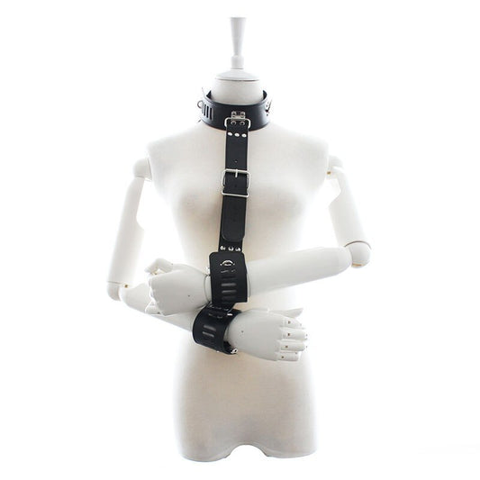 BDSM Slave Neck Collar Handcuffs