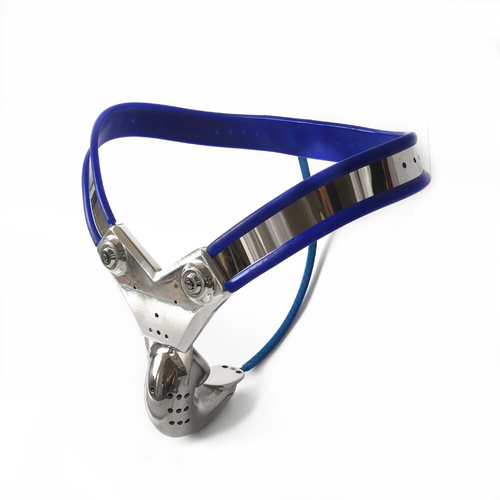 316 Stainless Steel Male Blue Chastity Belt