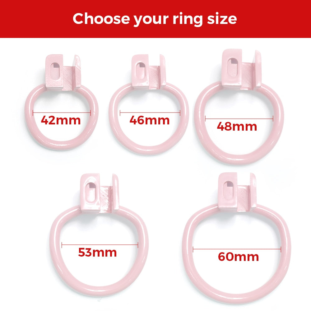 Pink Love Heart Cock Cage Ultra Small Chastity Devices