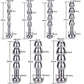 7pcs Urethral Hollow Beads Steel Penis Plug