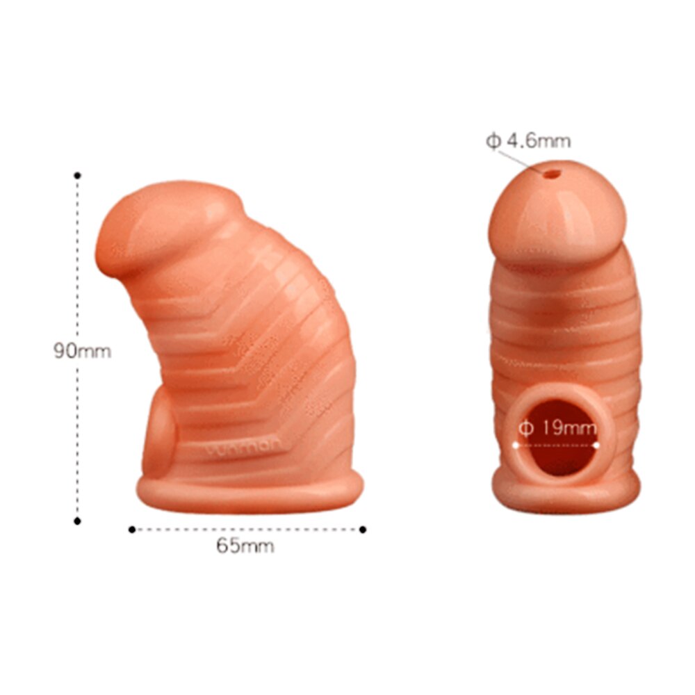 Male Bondage Silica gel Chastity Cage