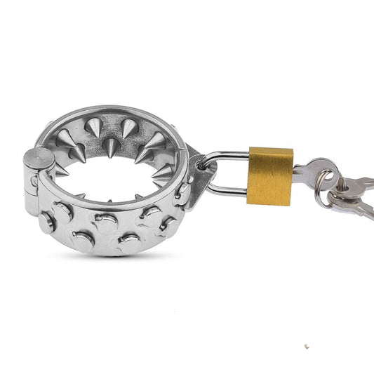 Metal Spikes Ball Stretcher Scrotum