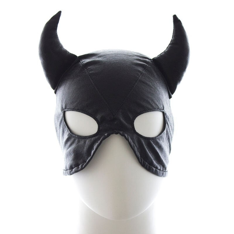 BDSM Bondage Horns Headgear Mask