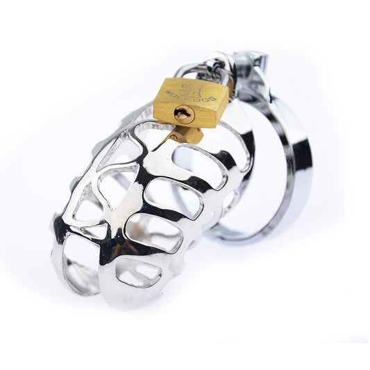 Hollow Stainless Steel Penis Lock Chastity Cage