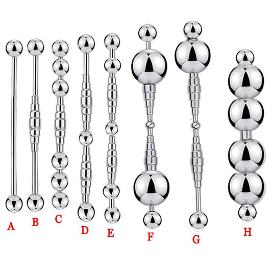 Stainless Steel Insert Beads Penis Plug