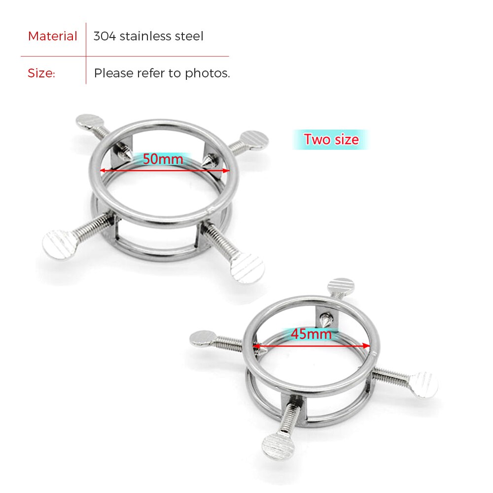 Adjustable  Spikes Screw Male Penis Ring