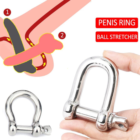 Delay Ejaculation CBT Metal Cock Ring