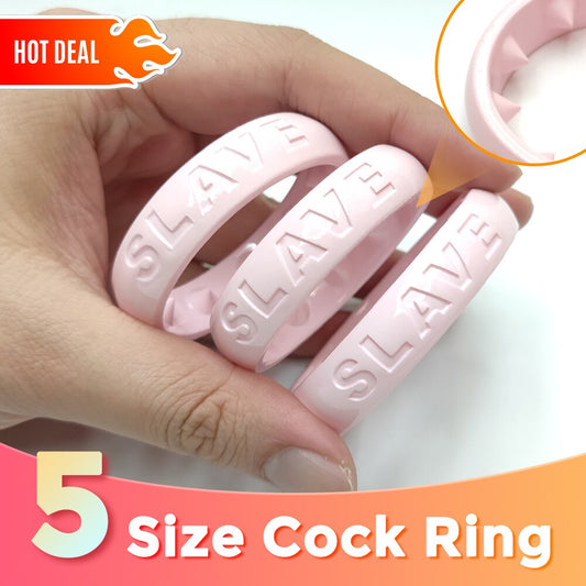 BDSM Spiked Slave Cock Rings Pink Penis Ring