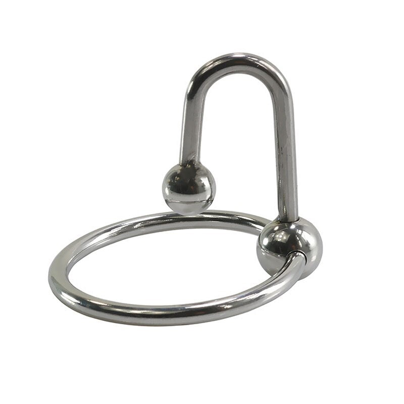 Beads Metal Penis Plug Cock Ring