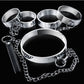 3pcs/Set Metal Collar Handcuffs Ankle Cuffs