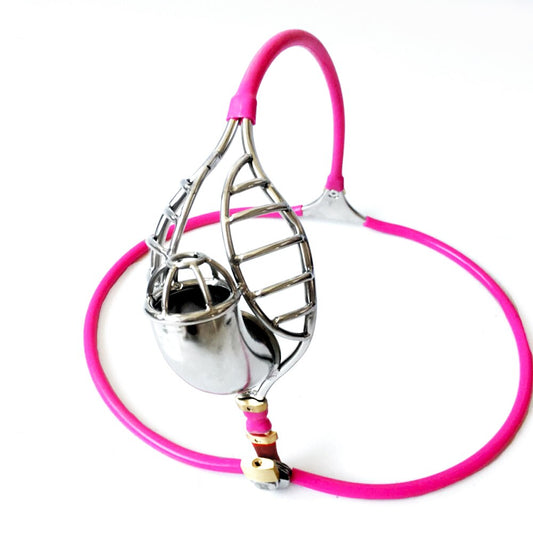 Pink Outdoor Wear Male Chastity Belt